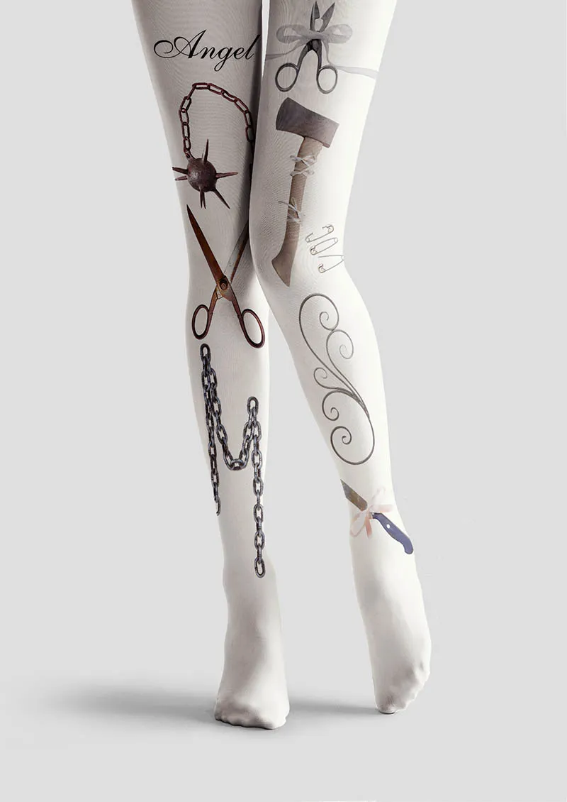 Viken Plan Angel Error Y2K Style Tights Hosiery Pantyhose - Image 3