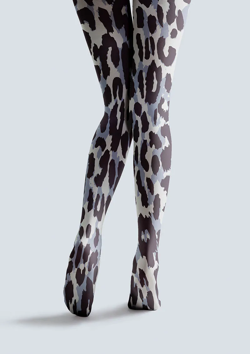 Viken Plan Animal Print Tights Geometric Tights/Tights [Arctic Leopard] - Image 3