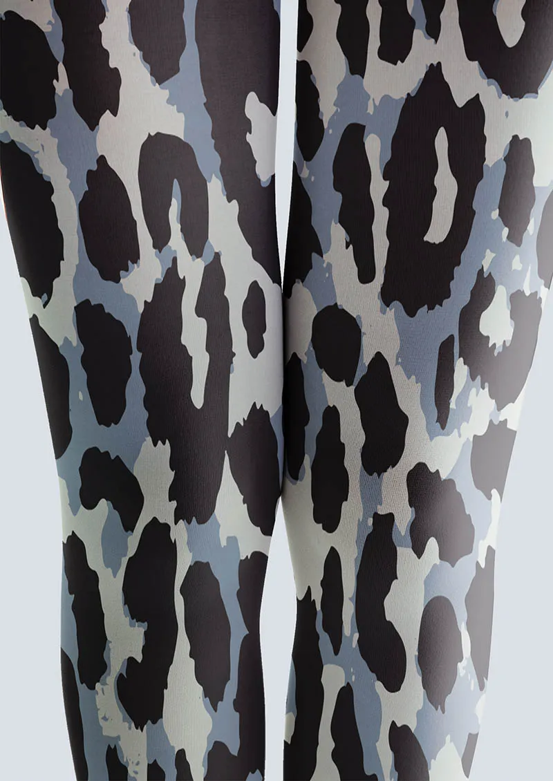 Viken Plan Animal Print Tights Geometric Tights/Tights [Arctic Leopard] - Image 5