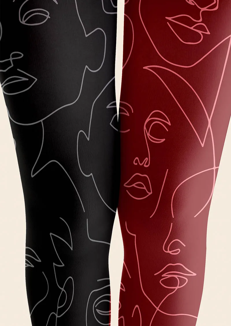 Viken Plan Asymmetry Pulse Tights Hosiery Pantyhose - Image 2