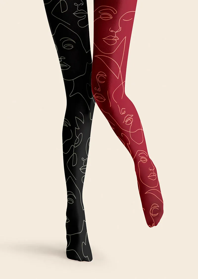 Viken Plan Asymmetry Pulse Tights Hosiery Pantyhose - Image 3
