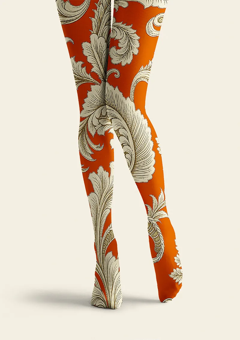 Viken Plan Baroque Flame Tights Hosiery Pantyhose - Image 3