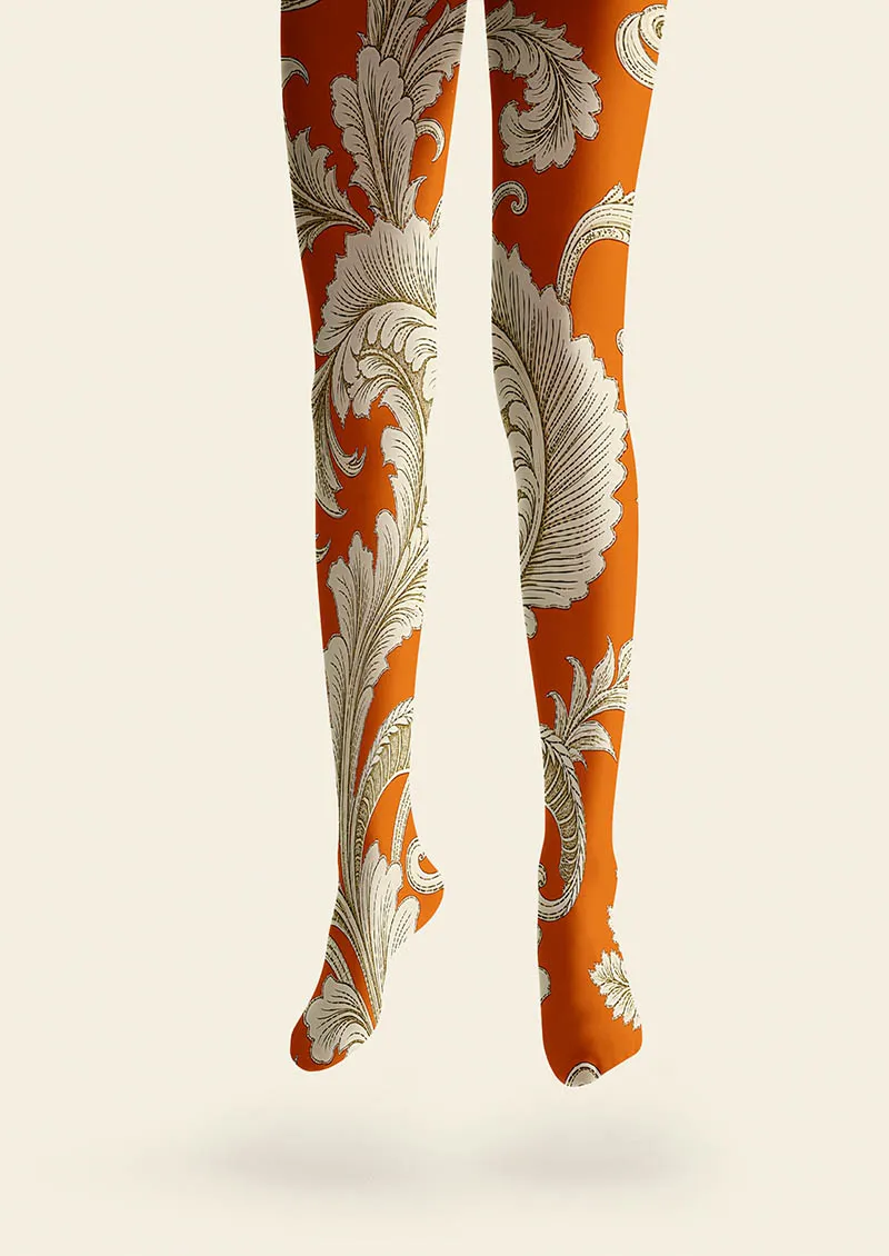 Viken Plan Baroque Flame Tights Hosiery Pantyhose - Image 4