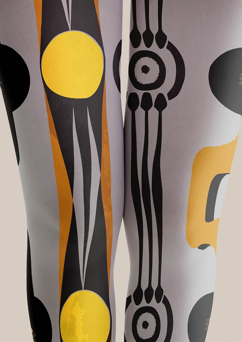Viken Plan Musical elements Beat Dots Tights Hosiery Pantyhose - Image 3
