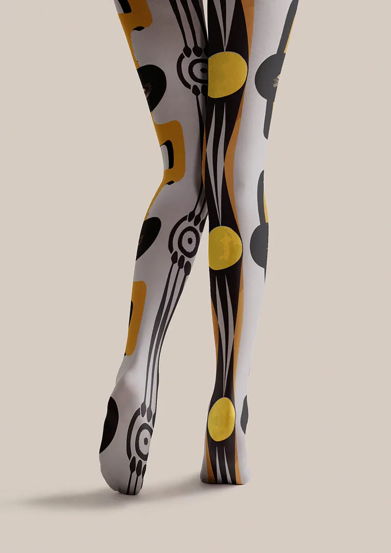 Viken Plan Musical elements Beat Dots Tights Hosiery Pantyhose - Image 5