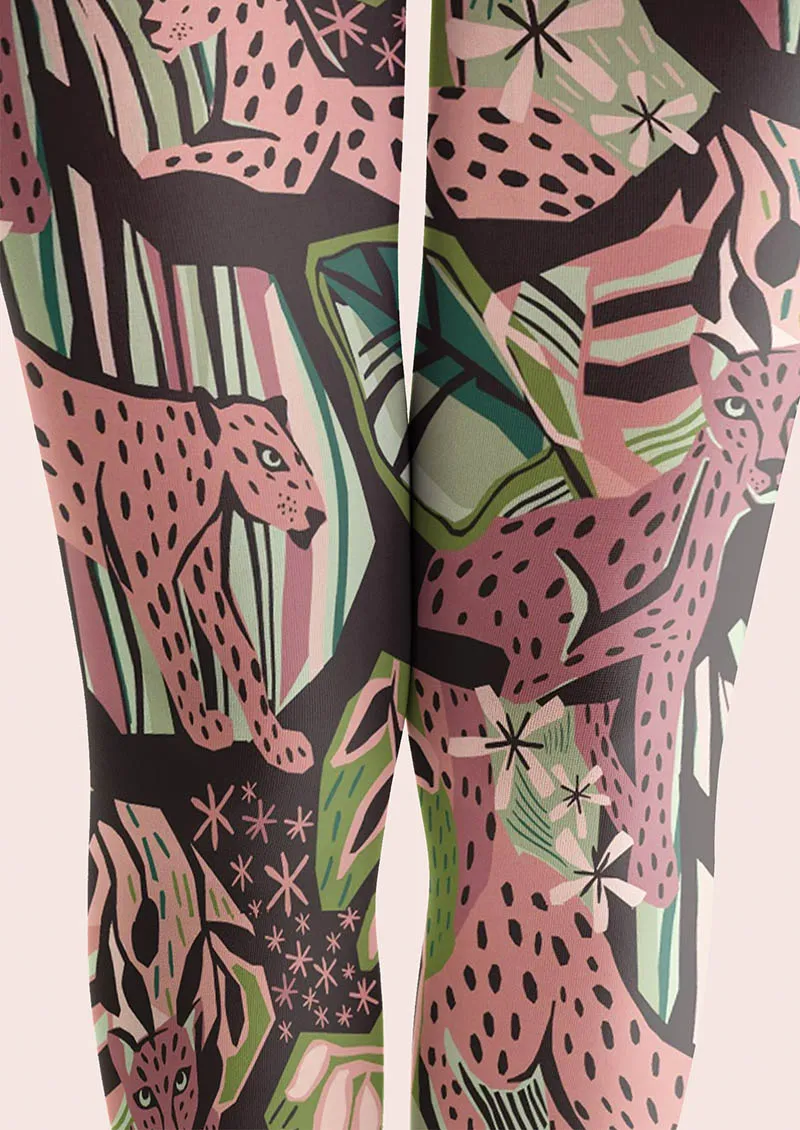 Viken Plan Floral pattern Botanical Tattoo Tights Hosiery Pantyhose - Image 3