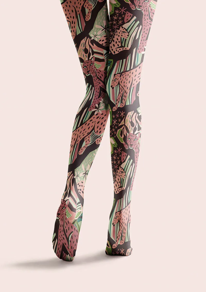 Viken Plan Floral pattern Botanical Tattoo Tights Hosiery Pantyhose - Image 4