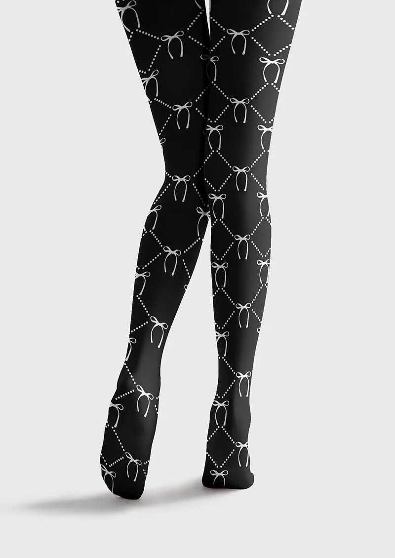 Viken Plan Simple art Print Tights Personality Pantyhose/Tights [BowLine] - Image 4