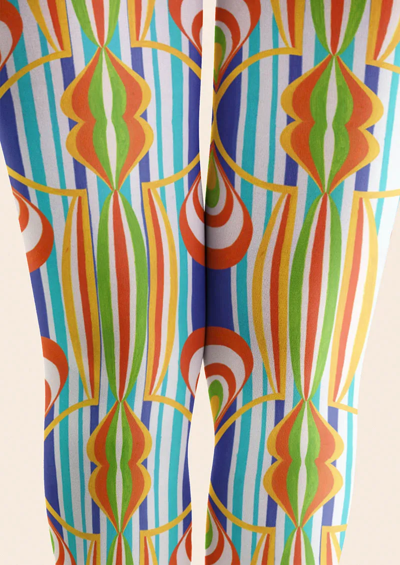 Viken Plan Broken Stripe Tights Hosiery Pantyhose - Image 3