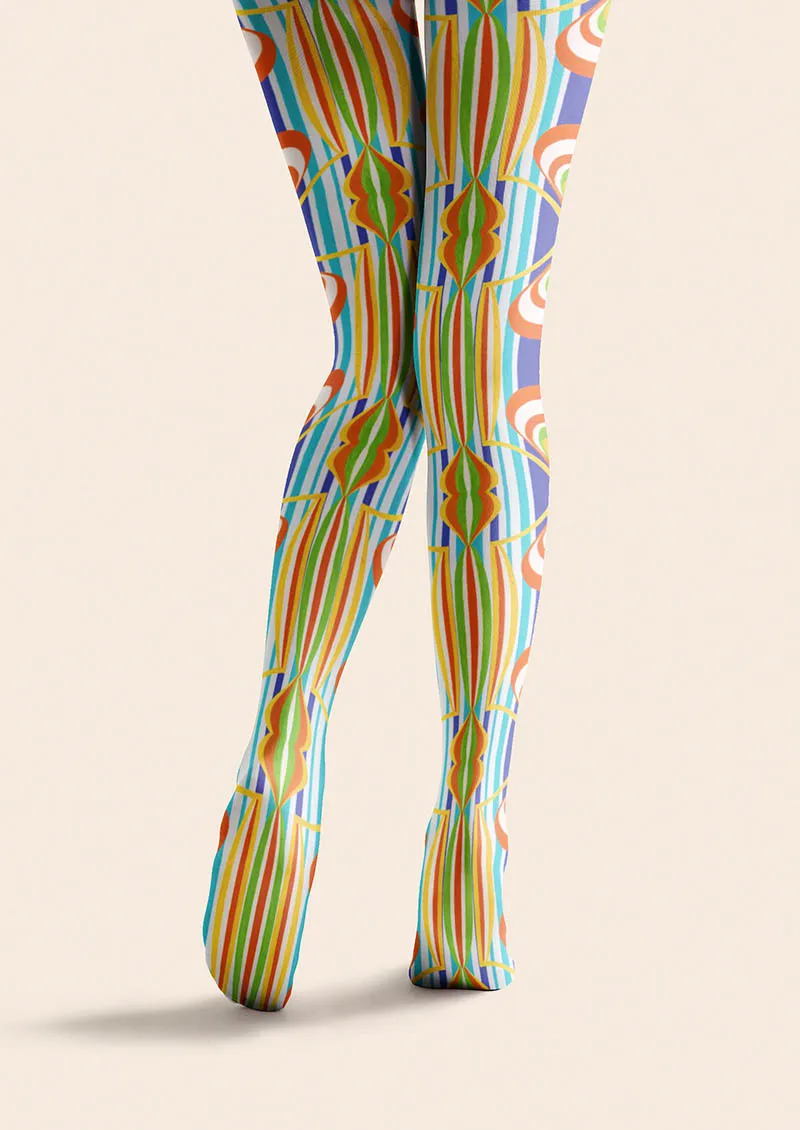 Viken Plan Broken Stripe Tights Hosiery Pantyhose - Image 4