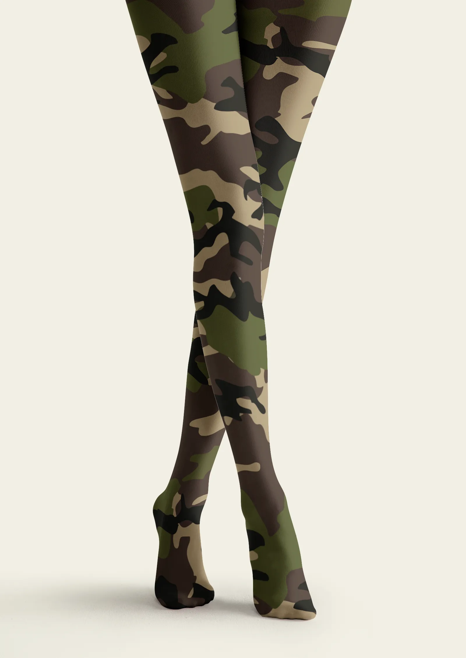 Viken Plan Fun Art Camo Whisper Tights Hosiery Pantyhose - Image 5