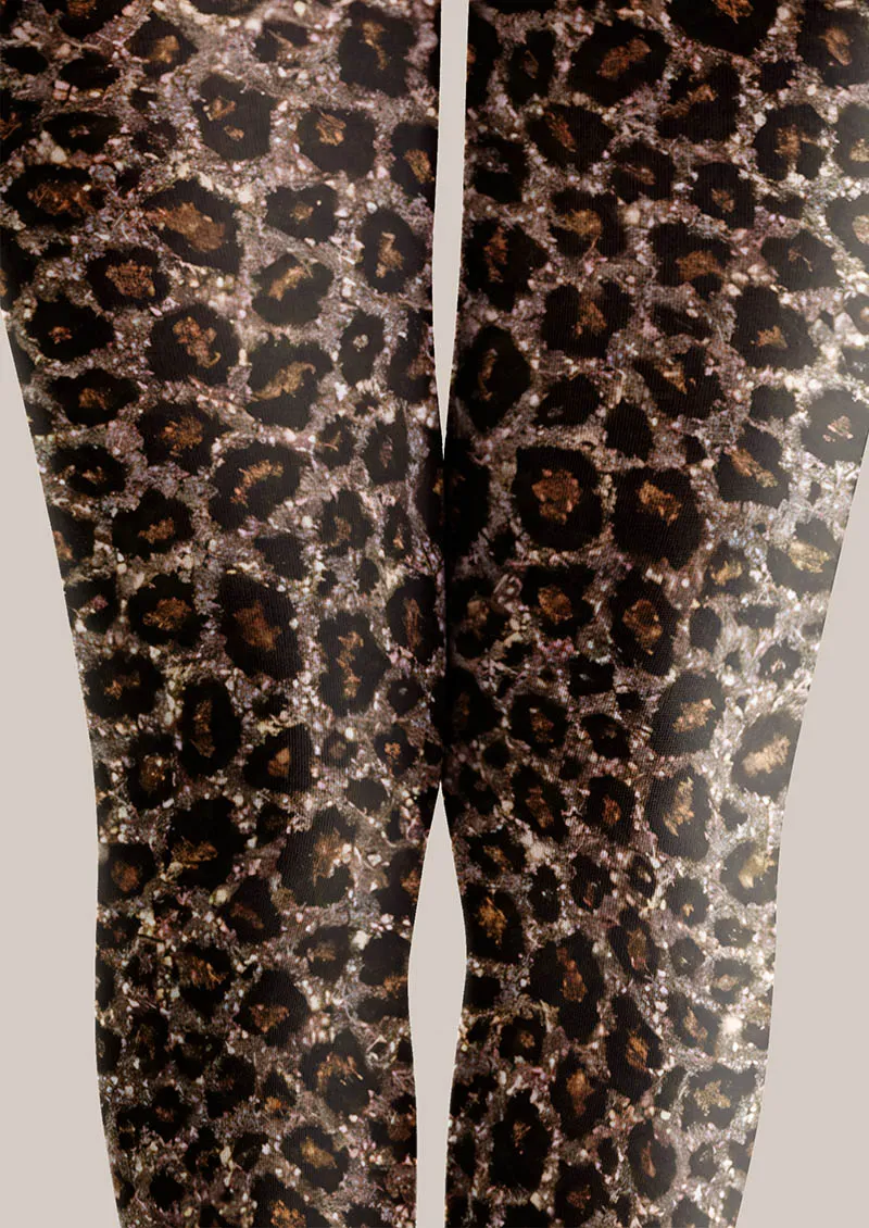 Viken Plan Classic Leopard Tights Hosiery Pantyhose - Image 3