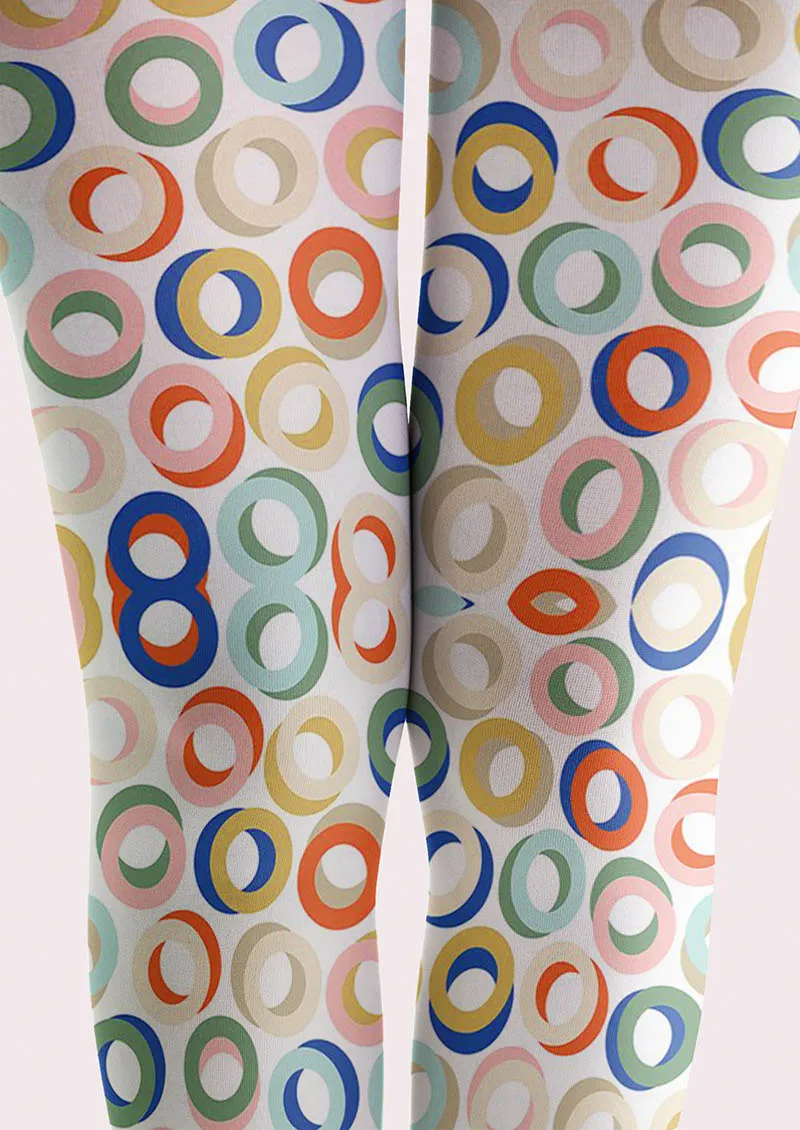 Viken Plan Color Dots Tights Hosiery Pantyhose - Image 3