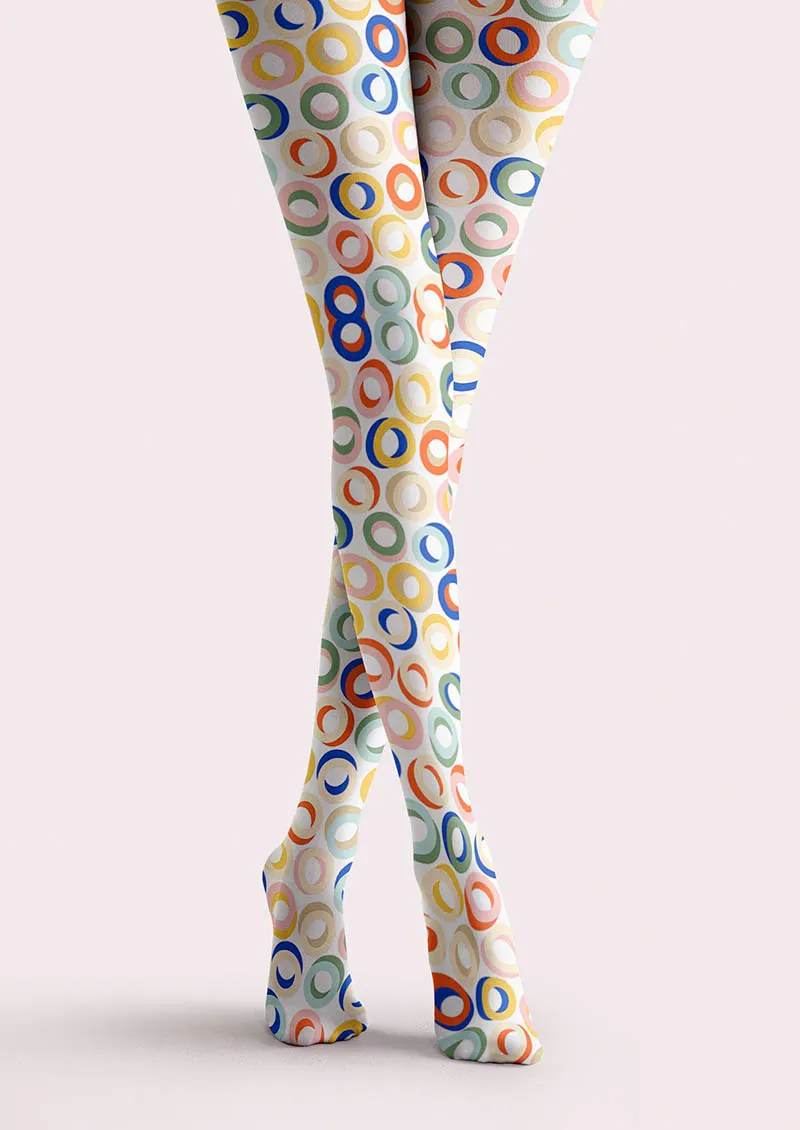 Viken Plan Color Dots Tights Hosiery Pantyhose - Image 4