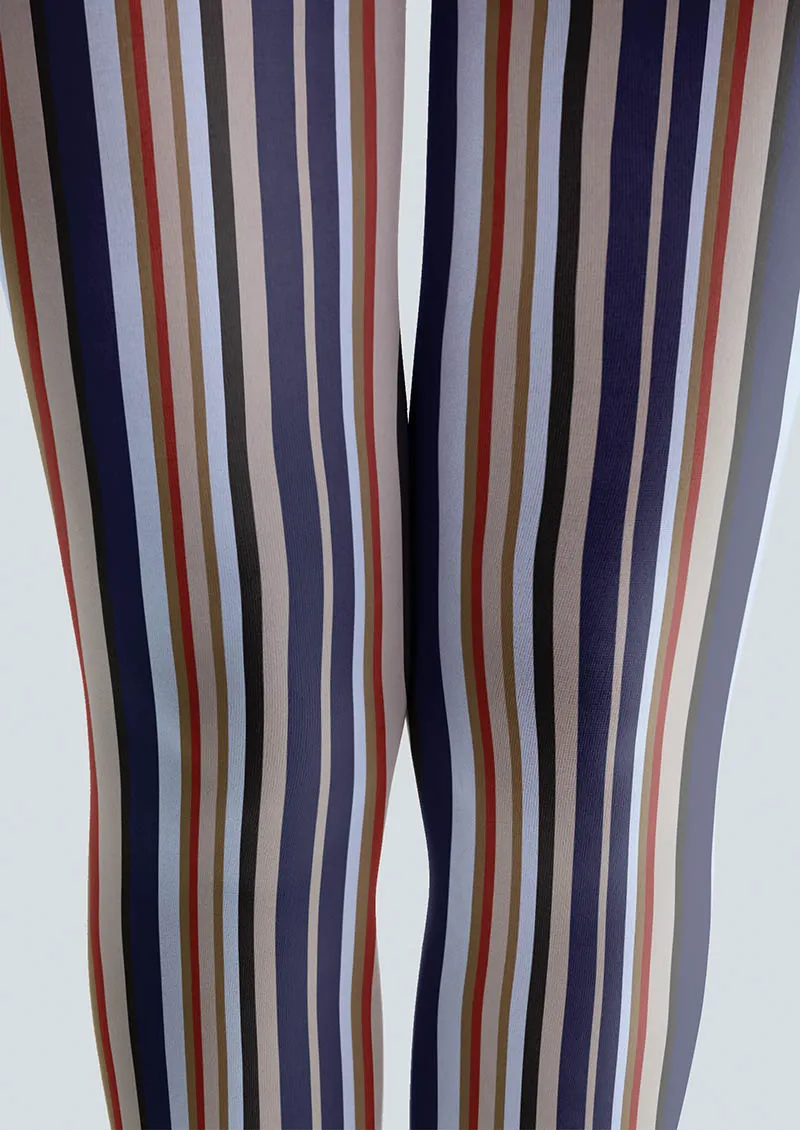 Viken Plan Geometric Art Cool Stripes Tights Hosiery Pantyhose - Image 4