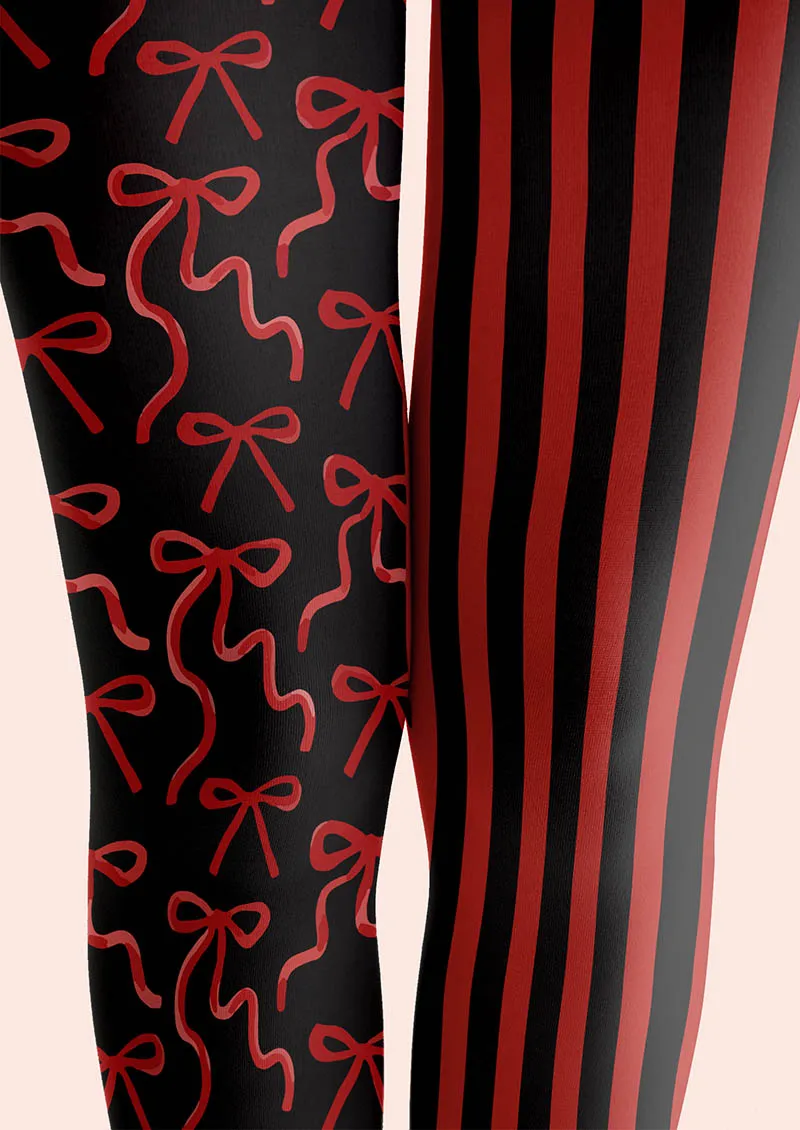 Viken Plan Valentine's Day Dangerous Heart Tights Hosiery Pantyhose - Image 3