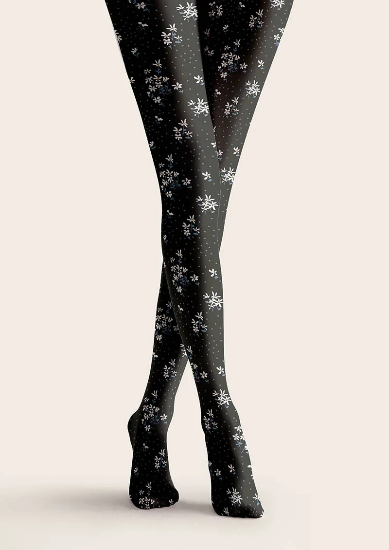 Viken Plan Dark Petals Tights Hosiery Pantyhose