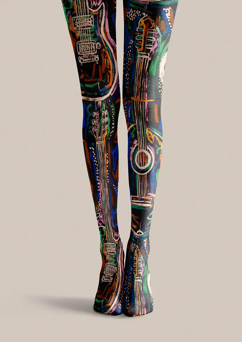 Viken Plan Musical elements Electro Circuit Tights Hosiery Pantyhose - Image 3