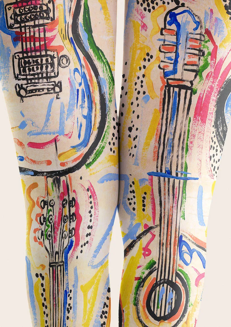 Viken Plan Musical elements Electro Circuit Tights Hosiery Pantyhose - Image 8