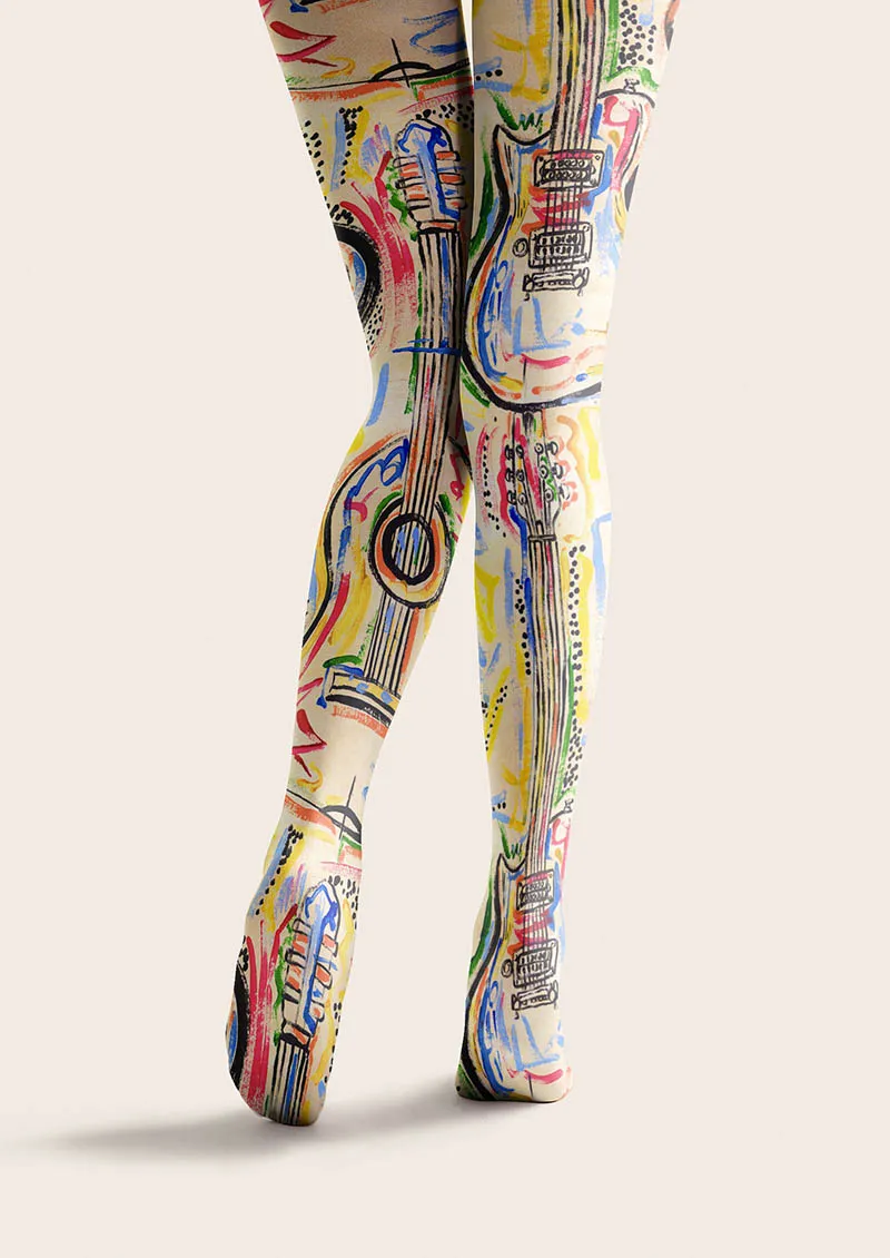 Viken Plan Musical elements Electro Circuit Tights Hosiery Pantyhose - Image 9