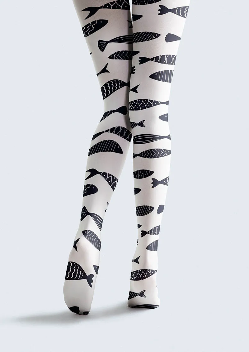 Viken Plan Fish Pattern Song Tights Hosiery Pantyhose - Image 4