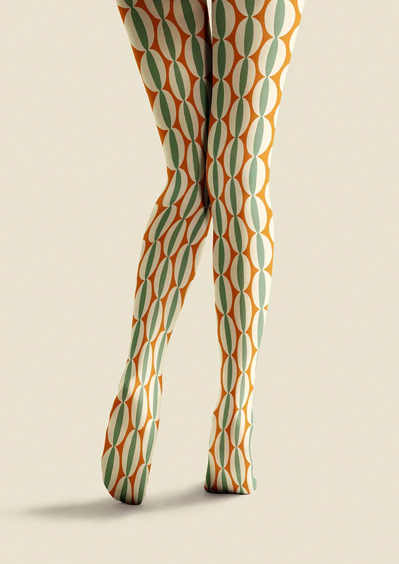 Viken Plan Geometric Art Geo Dot Tights Hosiery Pantyhose - Image 4