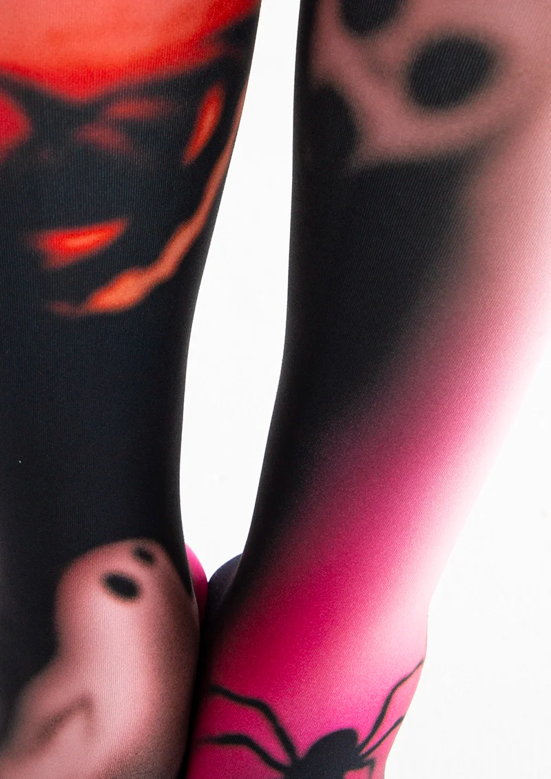 Viken Plan Holiday Print Tights Personality Pantyhose/Tights [Halloween Forbidden place] - Image 5