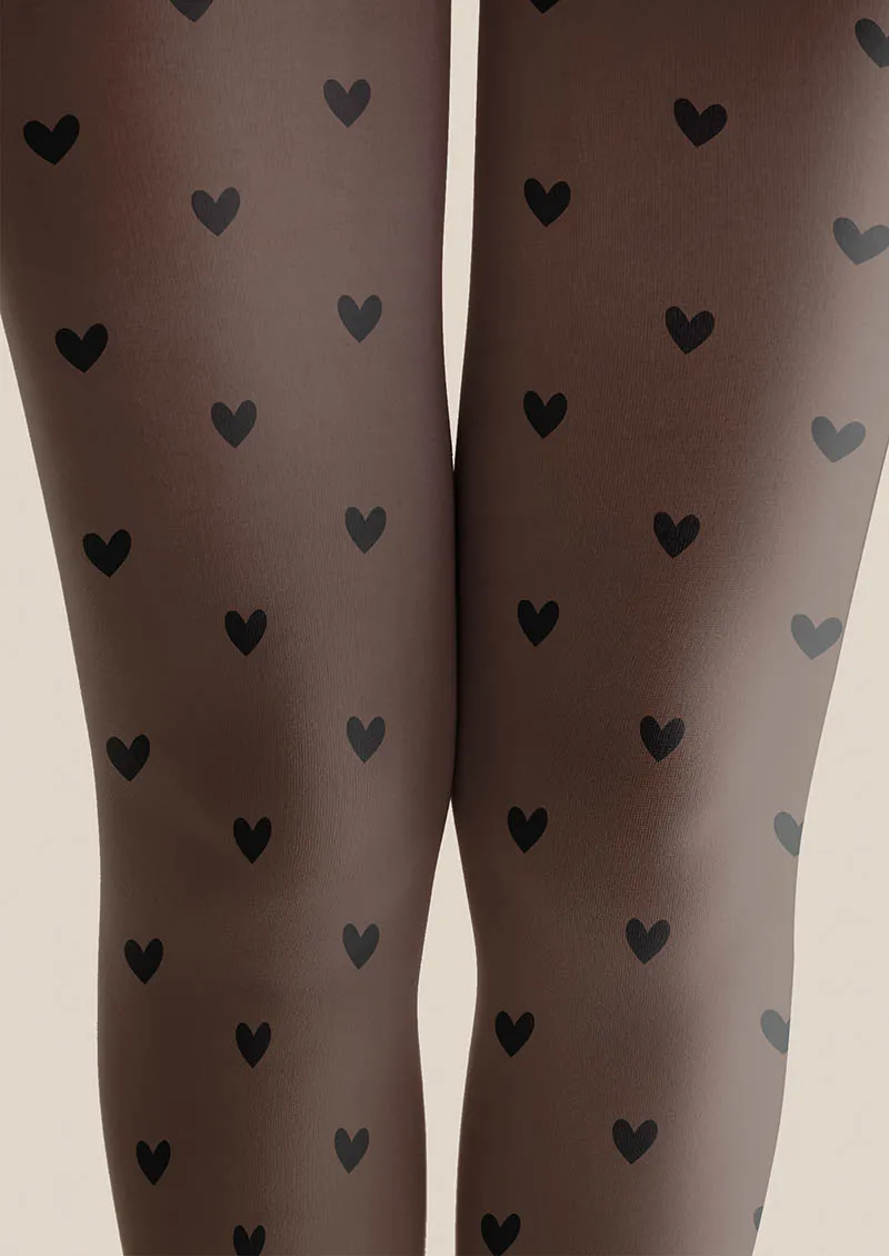 Viken Plan Valentine's Day Heart Dots Tights Hosiery Pantyhose - Image 3