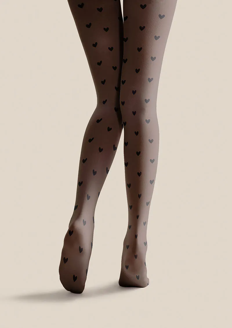 Viken Plan Valentine's Day Heart Dots Tights Hosiery Pantyhose - Image 4