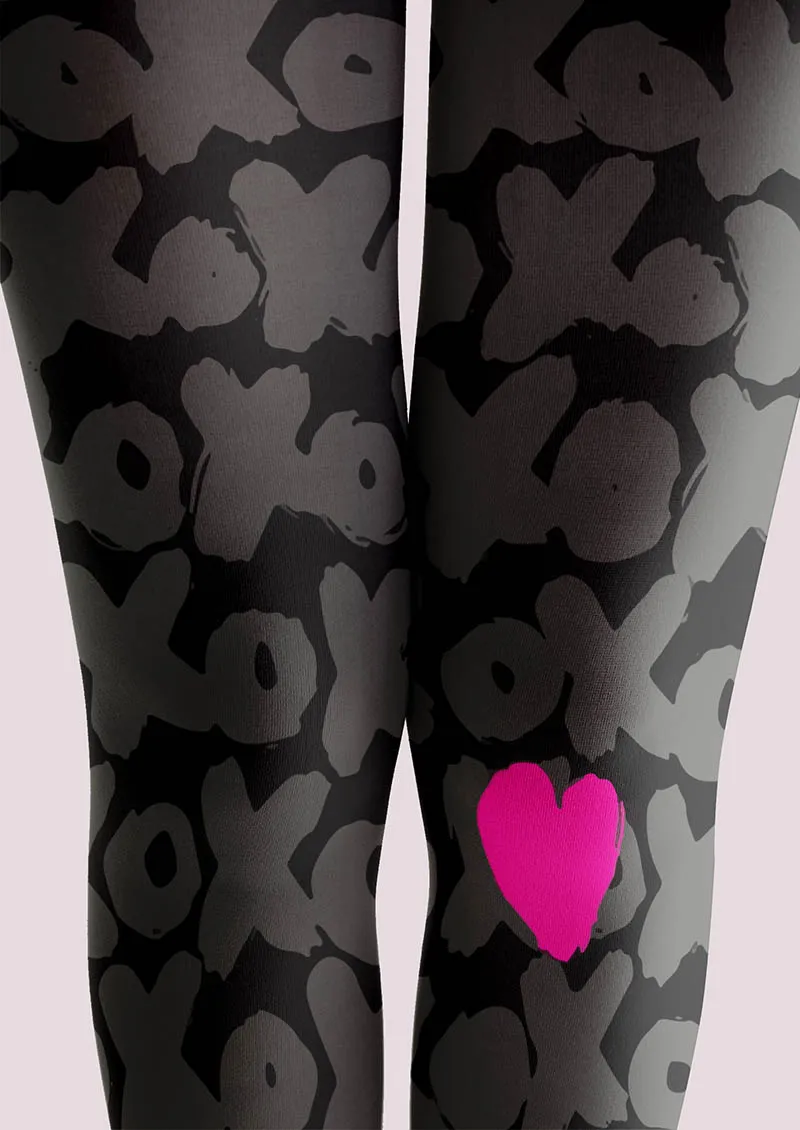 Viken Plan Valentine's Day Heartbeat Tights Hosiery Pantyhose - Image 3