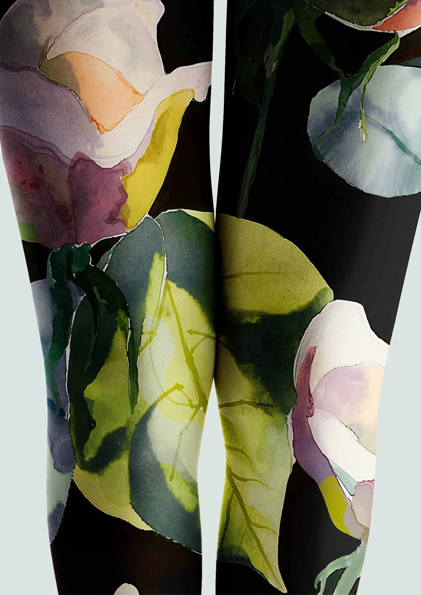 Viken Plan Fashion Printed Tights Personality Pantyhose/Tights [Ink Garden] - Image 4
