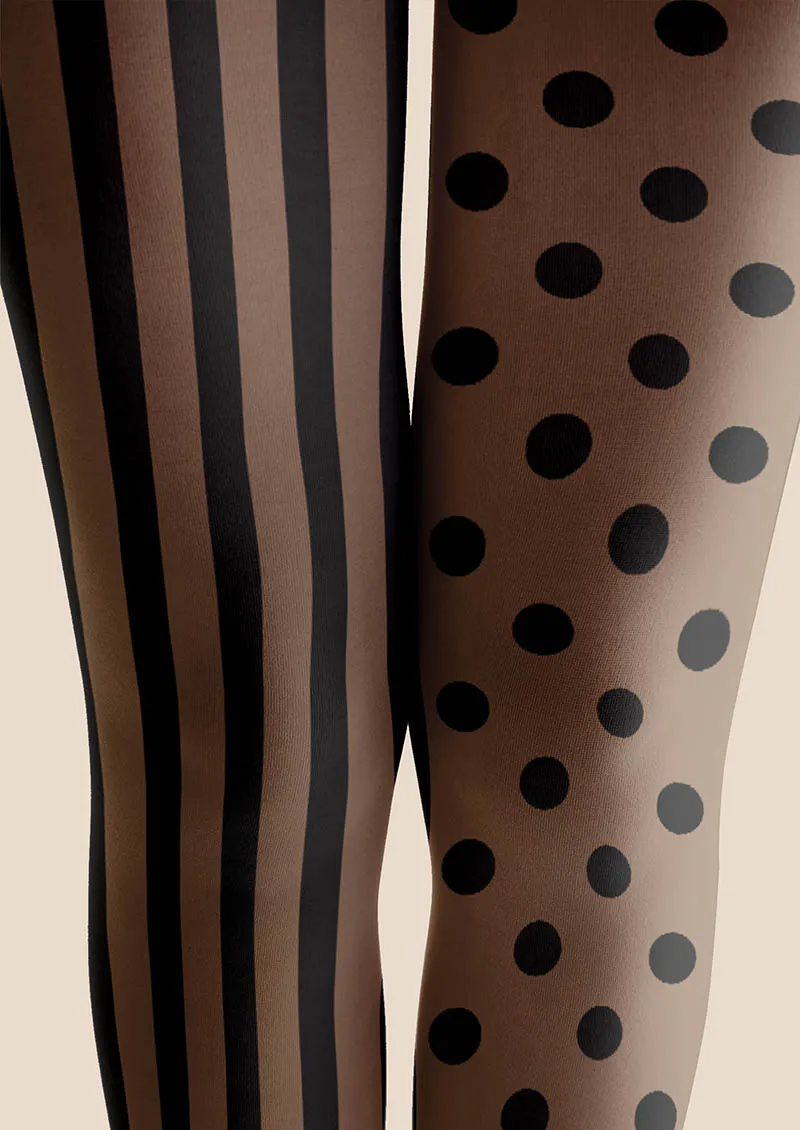 Viken Plan Latte Stripes Tights Hosiery Pantyhose - Image 4