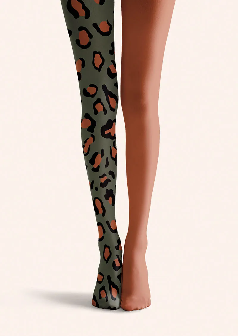 Viken Plan Leopard Tempo Tights Hosiery Pantyhose