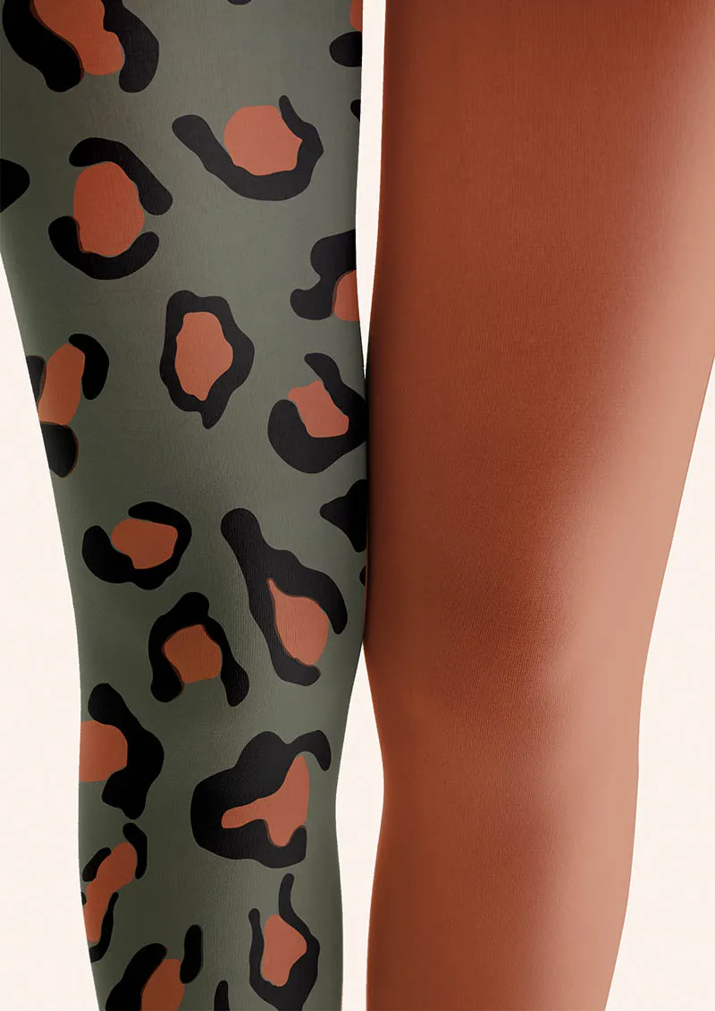 Viken Plan Leopard Tempo Tights Hosiery Pantyhose - Image 3