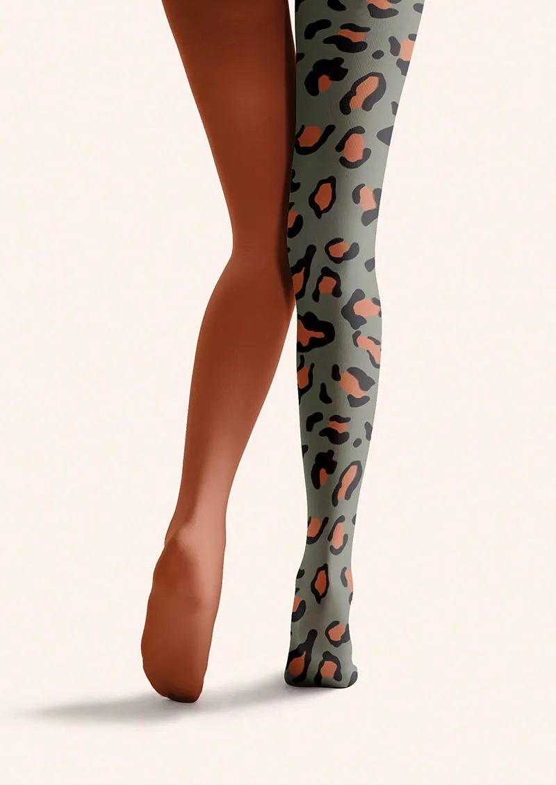 Viken Plan Leopard Tempo Tights Hosiery Pantyhose - Image 4
