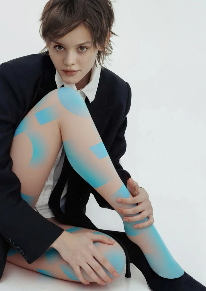 Viken Plan Fashion Printed Tights Personality Pantyhose/Tights [Lignum Lumen Realm] - Image 2