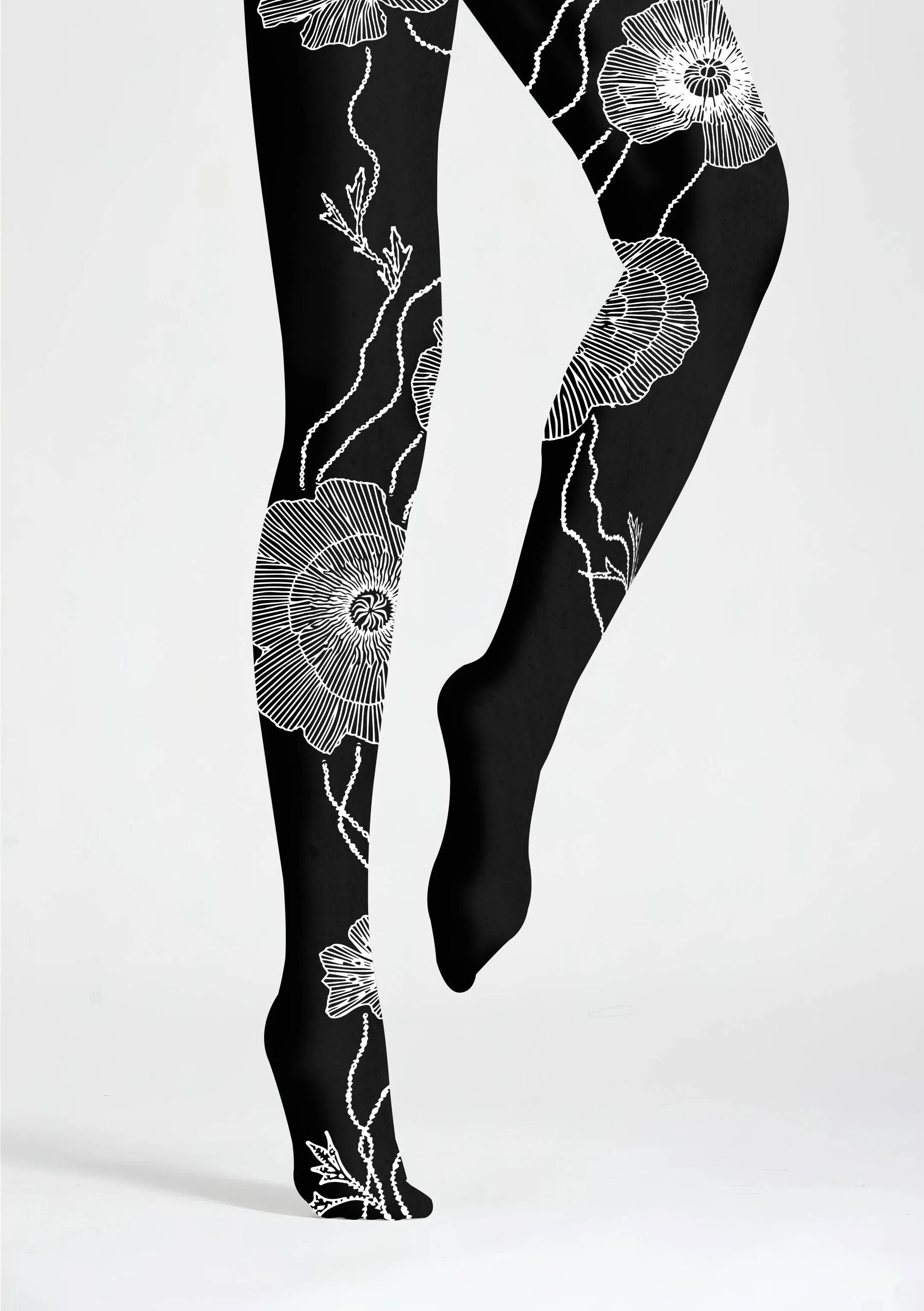 Viken Plan Linerose Patterned Tights Hosiery Pantyhose - Image 4