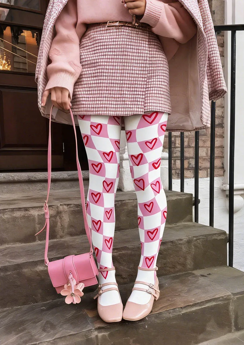 Viken Plan Valentine's Day Love Wave Tights Hosiery Pantyhose - Image 2