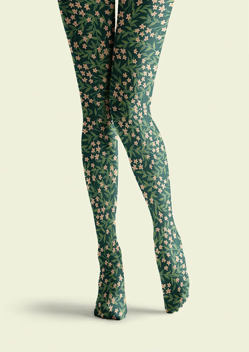 Viken Plan Meadow Bloom Tights Hosiery Pantyhose