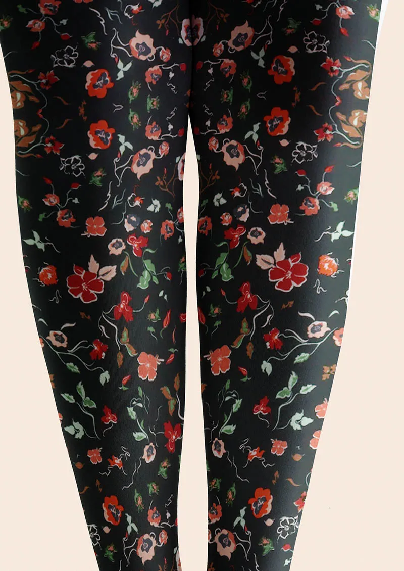 Viken Plan Midnight Bloom Tights Hosiery Pantyhose - Image 4