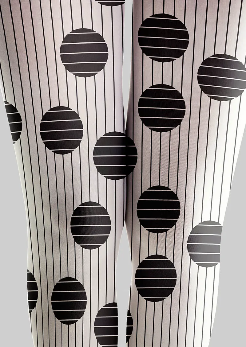 Viken Plan Pop Art Mono Dots Tights Hosiery Pantyhose - Image 4