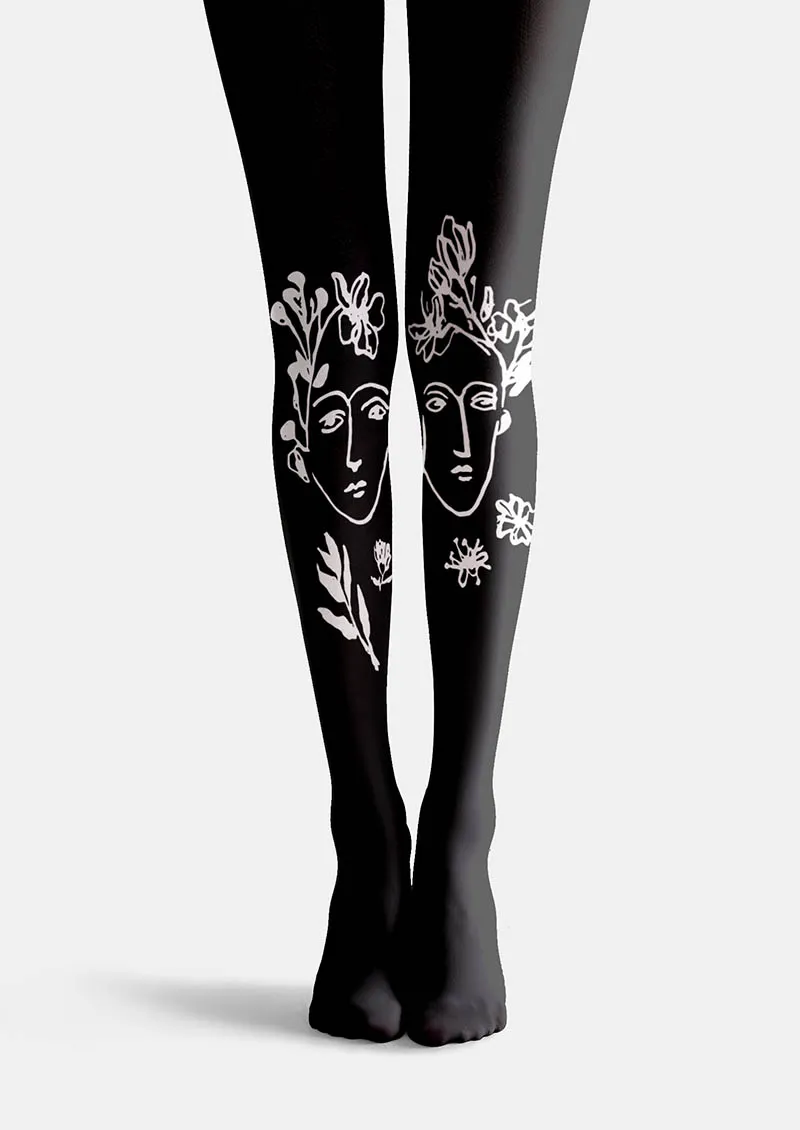 Viken Plan Valentine's Day Mono Promise Tights Hosiery Pantyhose