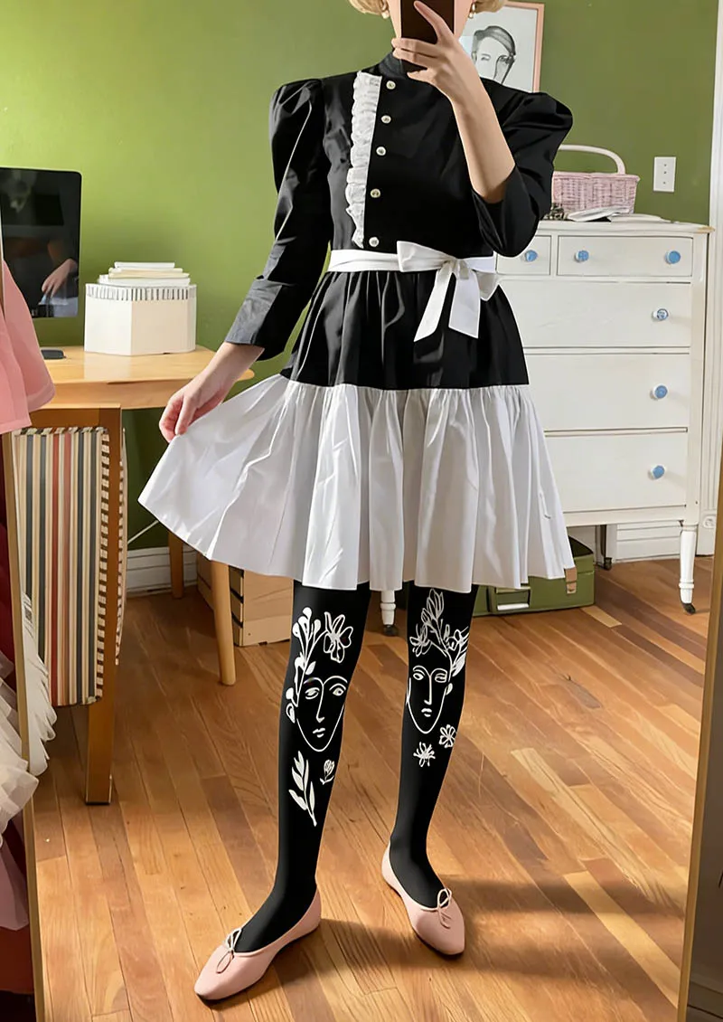 Viken Plan Valentine's Day Mono Promise Tights Hosiery Pantyhose - Image 2