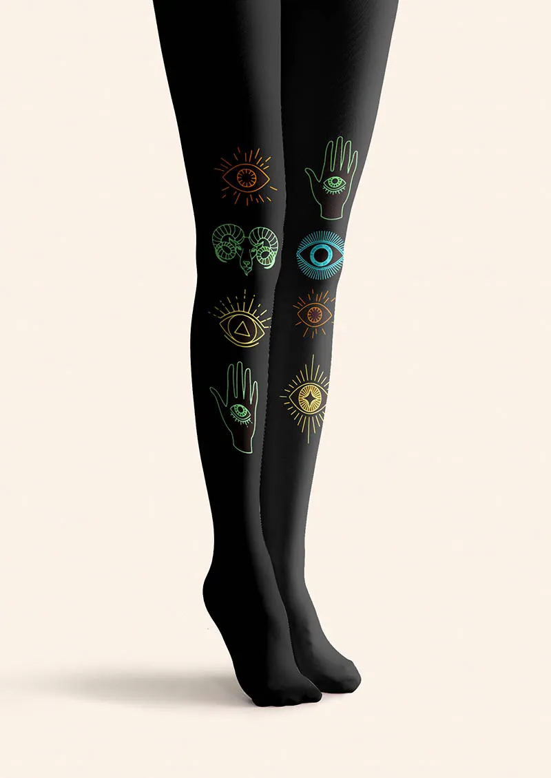 Viken Plan Bohemia Mystic Hand Tights Hosiery Pantyhose - Image 4
