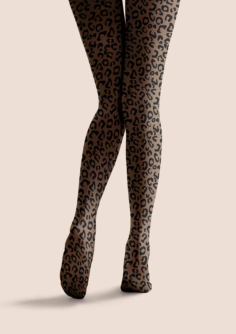 Viken Plan Neo Leopard Tights Hosiery Pantyhose - Image 5