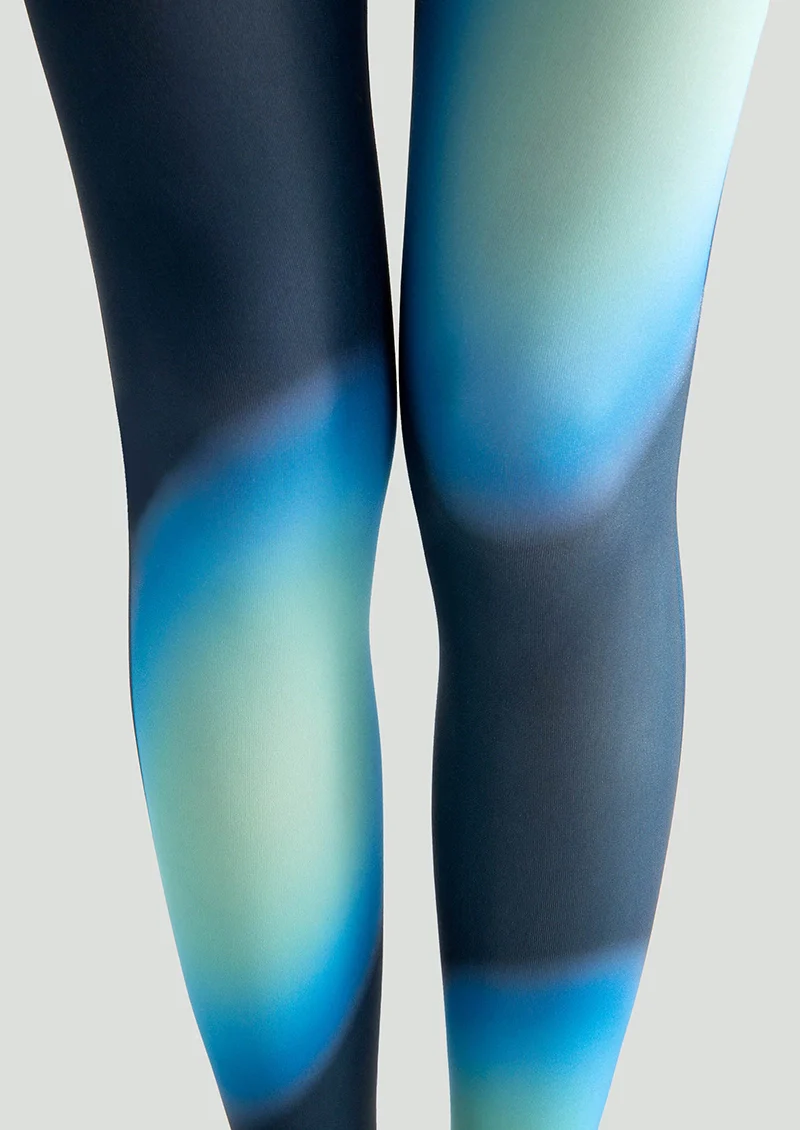 Viken Plan Pop Art Print Tights Colorful Pantyhose /Tights [Neon Ice Prism] - Image 6