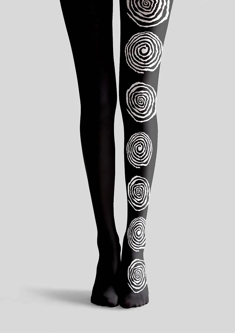 Viken Plan Fun Art Optic Geo Tights Hosiery Pantyhose