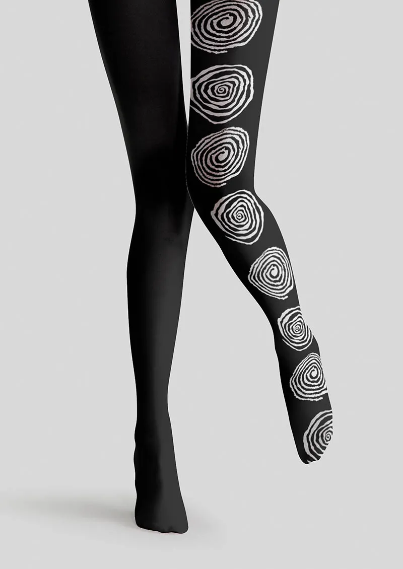 Viken Plan Fun Art Optic Geo Tights Hosiery Pantyhose - Image 3