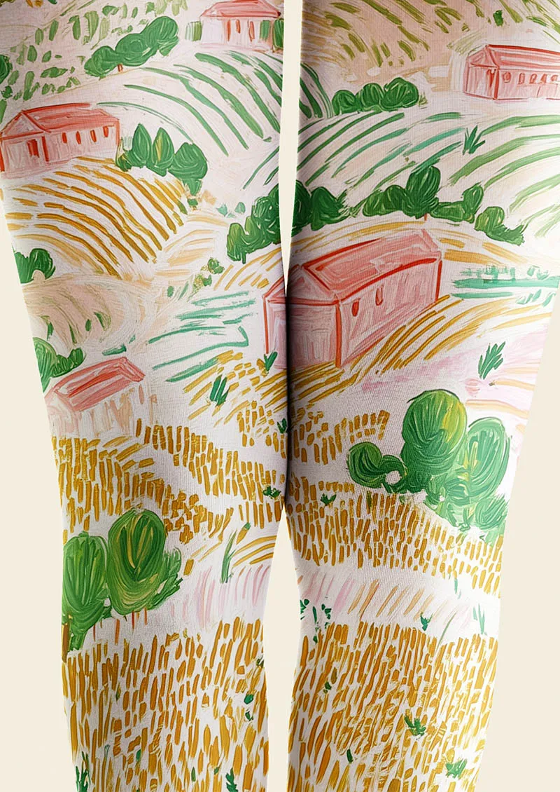 Viken Plan Pastoral Sketch Tights Hosiery Pantyhose - Image 3