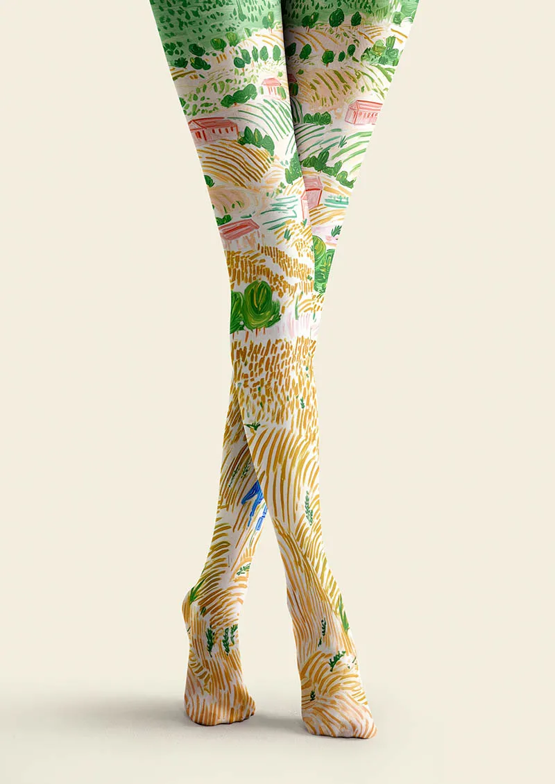 Viken Plan Pastoral Sketch Tights Hosiery Pantyhose - Image 4